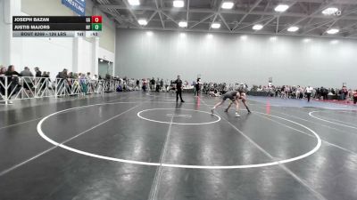 126 lbs Consi Of 64 #2 - Joseph Bazan, GA vs Justis Majors, NY