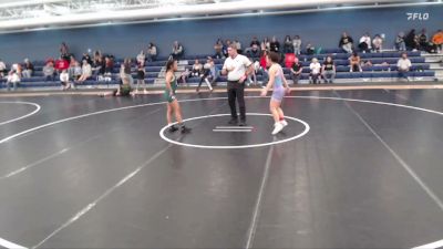 105 lbs Cons. Semi - Mya Saldana, Pikes Peak Warriors vs Yuritza Mejia, Warrior Wrestling Academy