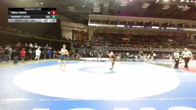 126 lbs Champ. Round 2 - Siraj Sidhu, Del Oro vs Barrett Silva, Central Catholic