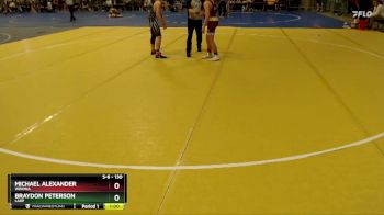 130 lbs Champ. Round 1 - Braydon Peterson, LARP vs Michael Alexander, Winona