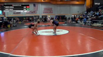 155 lbs Semifinal - Lizzy Wolf, Benton Community vs Greta Brus, Assumption, Davenport