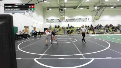 133 lbs Cons. Round 2 - Mariano Tejada, Imperial Valley College vs Johny Navarrete, Cuesta