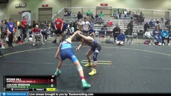 67 lbs Round 1 (6 Team) - Ryder Gill, American Gladiators-Venom vs Colton Wiseman, Contenders WA Blue