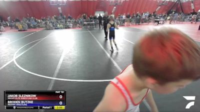 92 lbs Semifinal - Jakob Sleznikow, Valley Elite Wrestling Club vs Broden Butzke, Neenah Wrestling