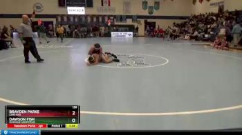 126 lbs Semifinal - Brayden Parke, Linn-Mar vs Dawson Fish, Dubuque Hempstead