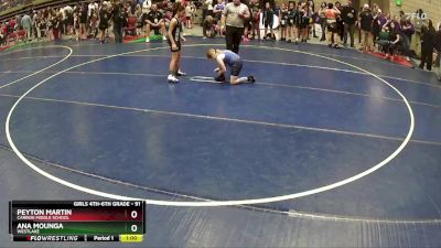 91 lbs Quarterfinal - Peyton Martin, Carbon Middle School vs Ana Mounga, WESTLAKE