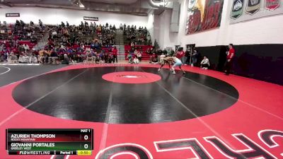 138 lbs Cons. Round 4 - Giovanni Portales, Greeley West vs Azurieh Thompson, Rocky Mountain