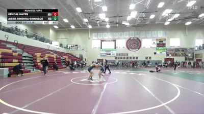 120 lbs Cons. Round 3 - Kendal Hayes, Meridian vs Jessie Simental-Banuelos, Middleton