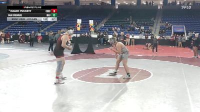 215 lbs Consolation - Isaiah Puckett, Concord vs Ian Denue, Mt. Anthony Union