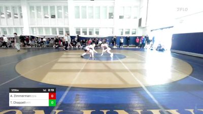 125 lbs Consi Of 16 #1 - Austin Zimmerman, Edinboro vs Tyler Chappell, Pittsburgh