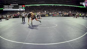 D2-165 lbs Champ. Round 1 - Brady Heibeck, St Johns HS vs Kaleb Gagne, Escanaba HS
