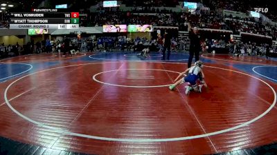50 lbs Champ. Round 2 - Wyatt Thompson, Laurel Matburners vs Will VonRuden, Terry Wrestling CLub