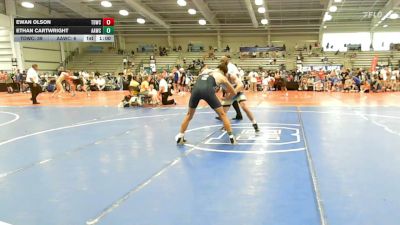 170 lbs Round Of 32 - Ewan Olson, TDWC Maniacs Blue - HSB vs Ethan Cartwright, All American Wrestling Club - HSB