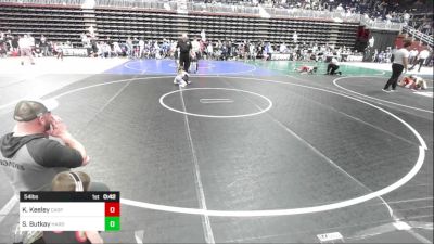 54 lbs Quarterfinal - Kamden Keeley, Casper WC vs Sadie Butkay, Hardin WC