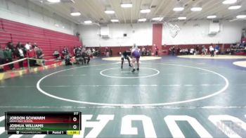 217 lbs Champ. Round 2 - Jordon Schwarm, Ukiah High School vs Joshua Williams, Deer Valley High School