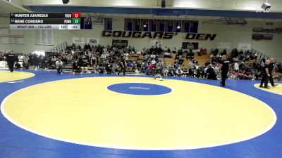 123 lbs Consi Of 4 - Hunter Juaregui, Fountain Valley vs Rene Cordero, Poway
