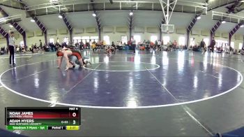 174 lbs Cons. Round 3 - Noah James, Southern Virginia vs Adam Myers, Ohio Northern Univerity