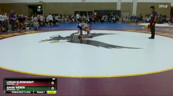 84 lbs Placement (4 Team) - Gavin Weber, Brainerd vs Logan Kleinknight, Waconia