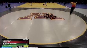 145 lbs Quarterfinal - Maxwell Petersen, Byron vs Josh Route, Hastings