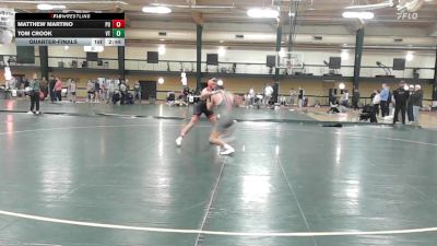 141 lbs Quarterfinal - Matthew Martino, Princeton vs Tom Crook, Virginia Tech