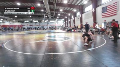 129 lbs Placement - Wyatt Kitzmiller, Cow Valley vs Caleb Ayala, Garnet Valley