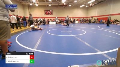 120 lbs Quarterfinal - Jase Coble, Cowboy Wrestling Club vs Xzavier Molinas, NORTH DESOTO WRESTLING ACADEMY