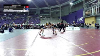 131 lbs Quarters & 1st Wb (16 Team) - Bailey Emery, West Liberty vs Jaylene Martinez, Gannon University