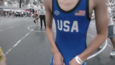 92 lbs Round 8 (10 Team) - Brody Gross, Ohio Gold vs Porter Kerr, Outlaws MS