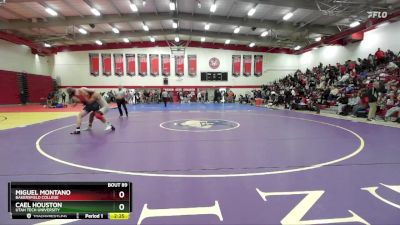 184 lbs Champ. Round 1 - Miguel Montano, Bakersfield College vs Cael Houston, Utah Tech University