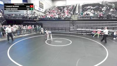 4A 150 lbs Cons. Round 1 - Chance Blevins, Mt View vs Duke Newman, Desert Hills