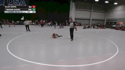 49 lbs Champ. Rd Of 16 - Elliot Soppa, Wisconsin vs Brooks Chavez, Backyard Brawlers Wrestling Club