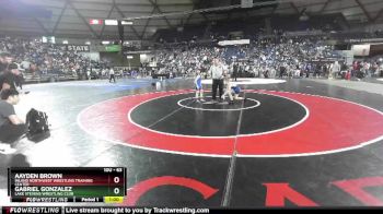 63 lbs Cons. Round 3 - Aayden Brown, Inland Northwest Wrestling Training Center vs Gabriel Gonzalez, Lake Stevens Wrestling Club