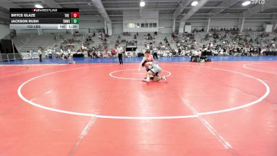 132 lbs Rr Rnd 1 - Bryce Glaze, The Asylum Red vs Jackson Rush, TNWC Silver Fox