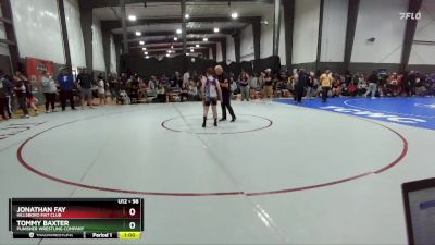 98 lbs Round 3 - Tommy Baxter, Punisher Wrestling Company vs Jonathan Fay, Hillsboro Mat Club