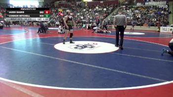 4A 215 lbs Cons. Round 1 - Connor Mitchell, Pottsville vs Jaden Banks, Bauxite High School