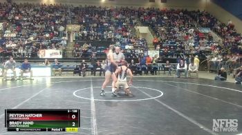 3 - 138 lbs 1st Place Match - Brady Hand, Christiansburg vs Peyton Hatcher, Staunton River