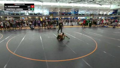 132 lbs Cons. Round 6 - Demetrios Carrera, Unattached vs A.j. Dubendorfer, Unattached