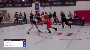 65 kg Round Of 16 - Joshua Saunders, Titan Mercury Wrestling Club (TMWC) vs Riley Edwards, Boone RTC