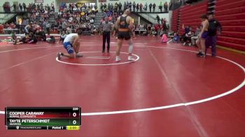 220 lbs Quarterfinal - Tayte Peterschmidt, Anamosa vs Cooper Caraway, Normal (Community)