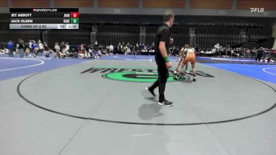 132 lbs Consi Of 8 #2 - Jet Abbott, Juab vs Jack Olsen, Roseburg