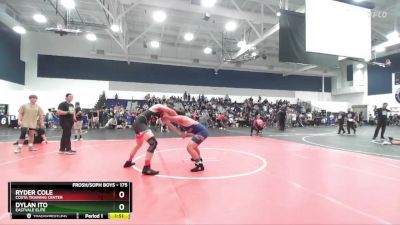 175 lbs Semifinal - Ryder Cole, Costa Training Center vs Dylan Ito, Eastvale Elite