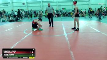 130 lbs Round 4 (10 Team) - Cash Tharp, Neighborhood WC vs Jaxson Lewis, Wrestling Mill