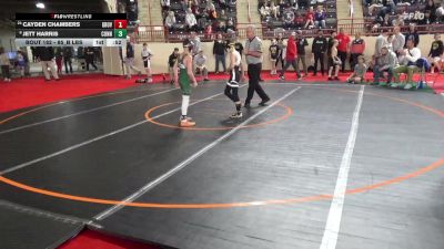 85_B lbs Round Of 32 - Cayden Chambers, Grove City vs Jett Harris, Connellsville