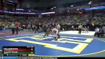 182 Class 3 lbs Cons. Semi - Rickson Taylor, DeSmet vs Will Berendzen, Jefferson City