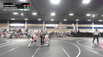 130 lbs Consi Of 8 #2 - Marley Nelson, Santa Ana HS vs Julissa Gonzalez, The Wrestling Factory