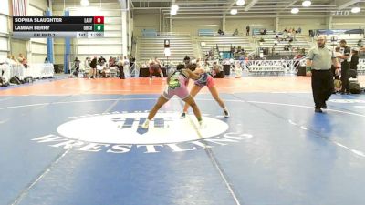 132 lbs Rr Rnd 3 - Sophia Slaughter, Lady Dragons - HSG vs Lamiah Berry, Orchard South Girls - HSG