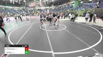 132 lbs Final - Gabe Mortensen, Minot HS vs Isaak Chavez, Goldman's W.A.R