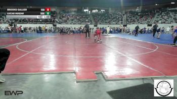 92 lbs Round Of 32 - Brooks Gallier, Verdigris vs Lucas Huizar, Duncan Middle School