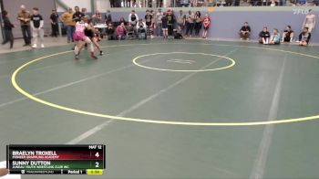 118 lbs Quarterfinal - Sunny Dutton, Juneau Youth Wrestling Club Inc. vs Braelyn Troxell, Pioneer Grappling Academy