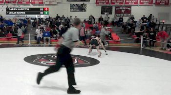 120 lbs Consi Of 4 - Darien Haselton, Champlain Valley vs Logan Knipes, Fair Haven